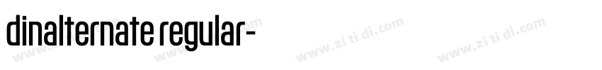 dinalternate regular字体转换
